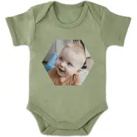 Yoursurprise Body - Imprimé - Manches Courtes - Vert - 1 mois
