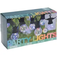 Progarden Guirlande lumineuse LED de fête de jardin 50 lampes Multicolore