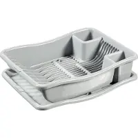 Curver Egouttoir 18 assiettes avec plateau 29.0 x 10.5 x 39.0 cm