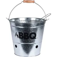 ECD-Germany Seau à charbon de bois Gril portable 26,5 cm