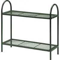 Progarden Porte-plantes/table à plantes - vert - métal - pliable - 60 x 22 x 58 cm