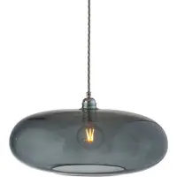 Ebb & Flow Horizon Suspension Smokey grey | Shiny Silver | Ø: 45 cm E27