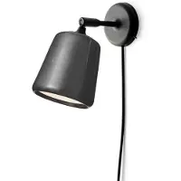 New Works Applique Murale , Material The Originals, dimmable, Noir, Salon / séjour, Pierre, Design