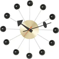Vitra Ball Clock Horloge Murale Black