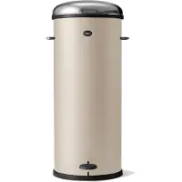 Vipp Poubelle à Pédale Beige | 30 L | 8 Gal