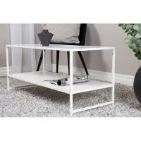 Venture Home Staal table basse 101,6x43,2cm blanc.