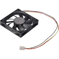 Akasa Ventilateur PC 80 mm DFS801512M AK-FN071 (80 mm, 1x), Ventilateur PC, Noir