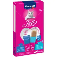 Vitakraft Jelly Lovers au saumon & à la plie snack pour chat (6 x 15 g)