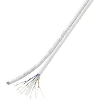 TRU COMPONENTS Câble réseau CAT 6 F/UTP CAT 5e/CCA 1567360 8 x 2 x 0.196 mm² blanc 100 m