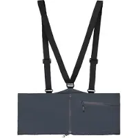Norrøna - Plastron pare-neige - Accessories Flex1 Mountaineering Zip-In Bib M Ebony - Taille XL - Navy
