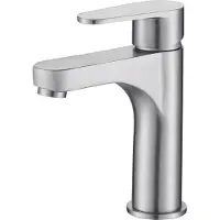 Allibert Mitigeur de lavabo Allibert CANGGU en acier inoxydable