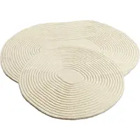 Bolia Zen Tapis Façonné 140 x 145 cm | Creme