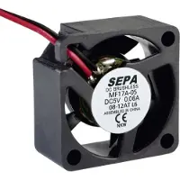 SEPA Mini-ventilateur MFA05 (1x), Ventilateur PC, Noir