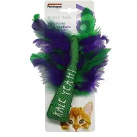 Petstages Jouet pour chats Krazy Kale, vert (Jouet à l’herbe à chat)