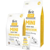 Brit Care Mini Hair&Skin Salmon&Herring - nourriture sèche pour chiens - 7 kg