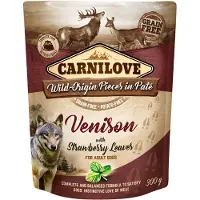 Carnilove Pâtée pour Chien Venaison & Feuilles de Fraise 300g