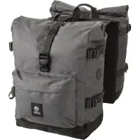 Agu Sacoches de vélo H2o Roll Top Double Urban 28 l Gris Gris Taille unique