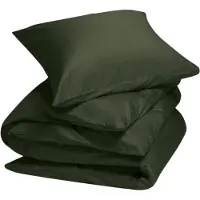 Yumeko - Parure de lit - Satin De Coton - 140x220 - Vert