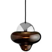 Design By Us Suspension , Nutty, dimmable, Brun / rouille, Salon / séjour, Verre, Design