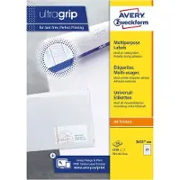 Avery Zweckform Étiquettes universelles 3652-200, ultragrip, 70 x 42,3 mm, 4200 + 420 pièces