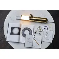 DCW éditions ISP Lampe de Table Natural (oxidation to be expected) | Black Marble