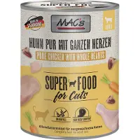 Mac'S 6x800g pur poulet, cœurs de volaille entiers - Pâtée pour chat