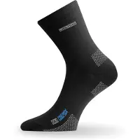 Lasting Unisexe, Chaussettes de sport, OLI Coolmax Chaussettes de trekking unisexes mi-hautes (S), Noir