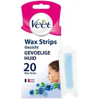 Veet Bandes dépilatoires Visage Peau sensible - 20 pièces