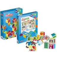 Geomag Ensemble éducatif MagiCube Story Building - Les trois petits cochons