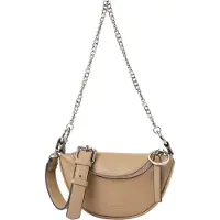 Seidenfelt Manufaktur Sac à bandoulière 'Skien' beige foncé / argent