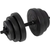 Tunturi Haltère musculation vinyle 15kg