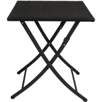 Bolero Table de bistrot carrée | Noir