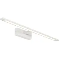 QAZQA Applique murale blanche 62 cm avec LED IP44 - Jerre
