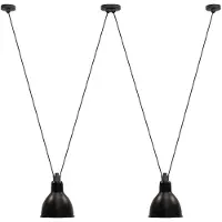 Lampe Gras Suspension , Noir, Salon / séjour, Métal