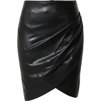 GUESS Jupe en cuir noir Marianne