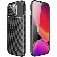 IMoshion Coque silicone Carbon Apple iPhone 13 Pro Max - Noir