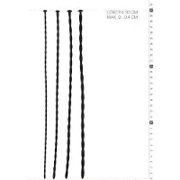 Huismerk Gear - Ensemble de dilatateurs en silicone (noir)