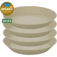 Koziol Assiettes Creuses Koziol Bio-Circulair Connect Nature Desert Sand 24 cm (4-Pièces)
