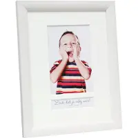 Deknudt Cadre photo aspect peint en blanc avec zone de texte (avec texte néerlandais) 10x15 S54SF1