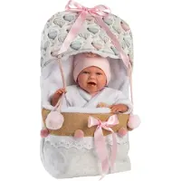Llorens 74024 Poupée rieuse Olivier rose.pyjama