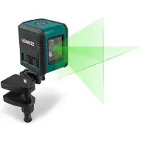 Vonroc Niveau laser croisé | Vert - Autonivelant - Portée de 18 mètres