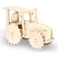 Pebaro Kit de construction en bois Tracteur 15,5 x 7 x 11 cm