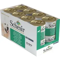 Schesir Poulet Avec Epinards En Gelée Pour Chien 16 X 285 G