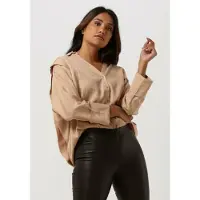Simple Blouse Leona Wv-lyocel-22-3 Beige Dames | Pointure S
