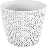 Prosperplast Flowerpot Splofy DSP190, Ø 18.7 cm, white (18.70 x 15.80 cm)