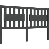 vidaXL Tête de lit Gris 155,5x4x100 cm Pin massif