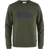 Fjällräven - Sweat en coton biologique - Fjällräven Logo Sweater M Deep Forest en Coton - Taille XL - Vert