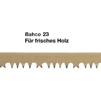 Bahco Lame de scie à bûches denture américaine 607mm pour bois vert - 23-24