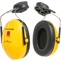 Peltor Paire de coquilles anti-bruit Peltor modèle Optime I - Jaune - Pour casques Peltor et , 27dB