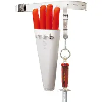 F. Dick Ceinture avec carquois à couteaux, Accessoires de cuisine malins, Blanc